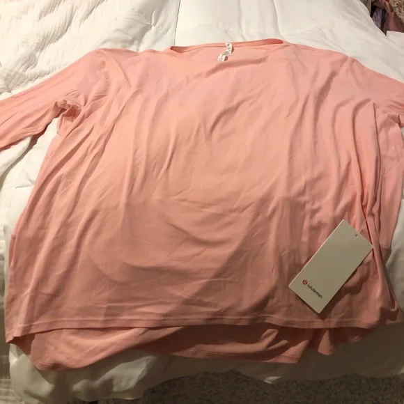 Lululemon NWT SZ 18 Pink long sleeve shirt - Picture 1 of 4